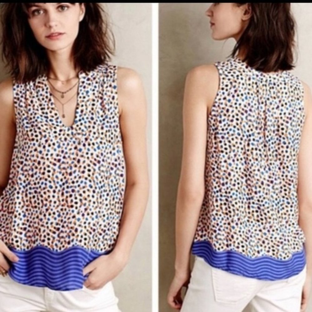 Anthropologie Maeve Emma Swing tank / size 4 / EUC